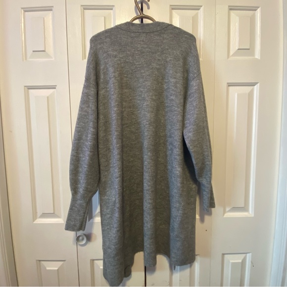H&M grey cardigan size large women's - Picture 2 of 4